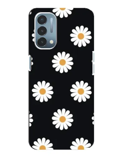 Чехол для OnePlus Nord N200 5G (DE211) с картинкой «Ромашки на черном» Чехол для OnePlus Nord N200 5G (DE211) с картинкой «Ромашки на черном»