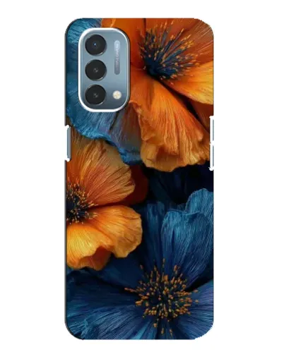 Чехол для OnePlus Nord N200 5G (DE211) с картинкой «Яркая сине-оранжевая флора» Чехол для OnePlus Nord N200 5G (DE211) с картинкой «Яркая сине-оранжевая флора»