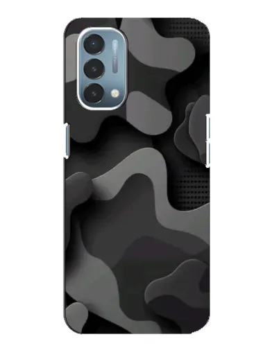 Чехол для OnePlus Nord N200 5G (DE211) с картинкой «Темный абстрактный камуфляж»