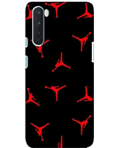 Чехол для OnePlus Nord с картинкой «Jordan Red Pattern»