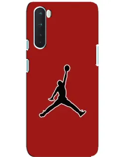 Чехол для OnePlus Nord с картинкой «Jordan Red Back»