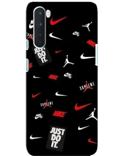 Чехол для OnePlus Nord с картинкой «Nike Mix Pattern»