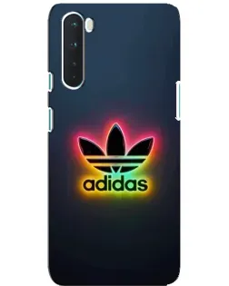 Чехол для OnePlus Nord с картинкой «Неоновый Adidas»