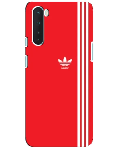 Чехол для OnePlus Nord с картинкой «Красный минимализм Adidas» Чехол для OnePlus Nord с картинкой «Красный минимализм Adidas»