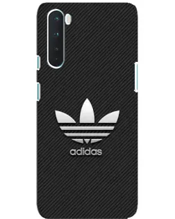 Чехол для OnePlus Nord с картинкой «Adidas Карбоновая текстура»