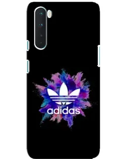 Чехол для OnePlus Nord с картинкой «Взрыв красок Adidas»