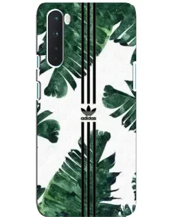 Чехол для OnePlus Nord с картинкой «Пальмовые листья адидас»