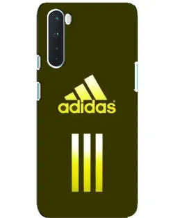 Чехол для OnePlus Nord с картинкой «Оливковый градиент Adidas»
