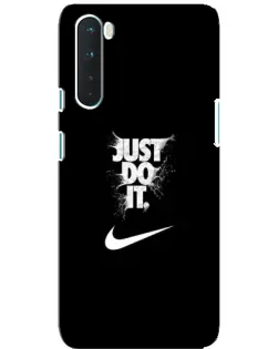 Чохол для OnePlus Nord з картинкою «Текстовий принт Nike»