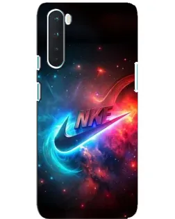 Чохол для OnePlus Nord з картинкою «Вогняний логотип Nike»