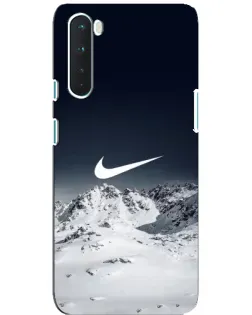 Чохол для OnePlus Nord з картинкою «Nike — зимові гори»