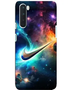 Чохол для OnePlus Nord з картинкою «Космічний Nike Swoosh»