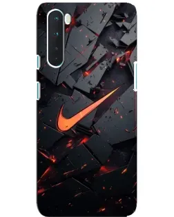Чохол для OnePlus Nord з картинкою «Nike — ефект розломів»