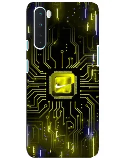 Чохол для OnePlus Nord з картинкою «Nike — золота іскра»