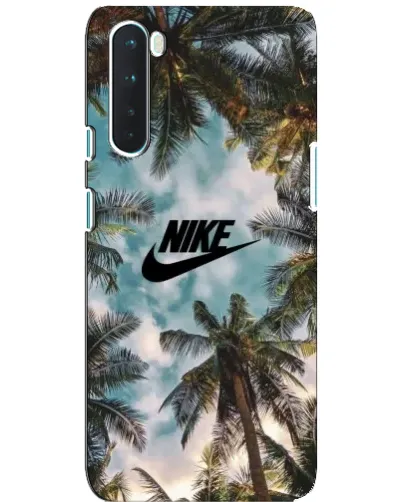 Чехол для OnePlus Nord с картинкой «Тропический принт Nike» Чехол для OnePlus Nord с картинкой «Тропический принт Nike»