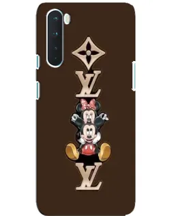 Чохол для OnePlus Nord з картинкою «LV та Міккі Маус»