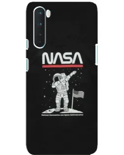 Чохол для OnePlus Nord з картинкою «NASA — крокуємо по Місяцю»