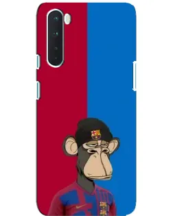 Чехол для OnePlus Nord с картинкой «Bored Ape — фанат Барсы» Чехол для OnePlus Nord с картинкой «Bored Ape — фанат Барсы»