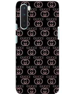 Чехол для OnePlus Nord с картинкой «Классическая монограмма Gucci»