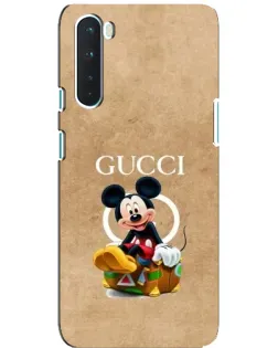 Чехол для OnePlus Nord с картинкой «Микки Маус Gucci — крафт»