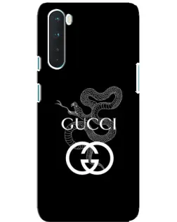 Чехол для OnePlus Nord с картинкой «Gucci — серебряная змея»