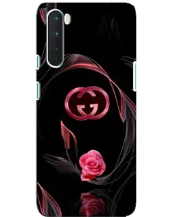 Чехол для OnePlus Nord с картинкой «Gucci — неоновая роза»