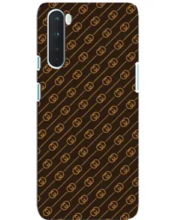 Чехол для OnePlus Nord с картинкой «Gucci — золотые диагонали»