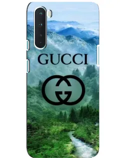 Чехол для OnePlus Nord с картинкой «Gucci — горный пейзаж»
