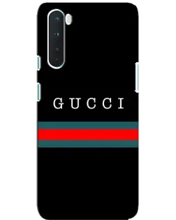 Чехол для OnePlus Nord с картинкой «Gucci — красный пояс»