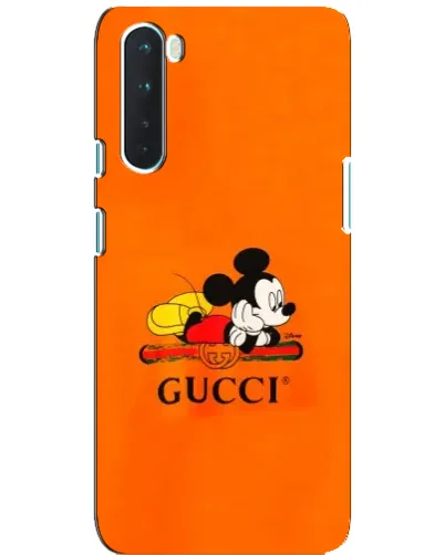 Чехол для OnePlus Nord с картинкой «Микки Маус Gucci — оранж» Чехол для OnePlus Nord с картинкой «Микки Маус Gucci — оранж»