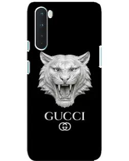 Чехол для OnePlus Nord с картинкой «Gucci — серебряный лев»
