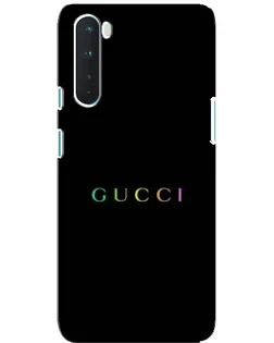 Чехол для OnePlus Nord с картинкой «Gucci — неоновый минимализм»
