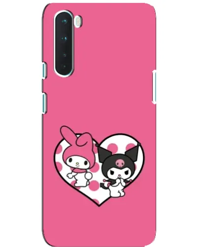Чохол для OnePlus Nord з картинкою «Kuromi та My Melody» Чохол для OnePlus Nord з картинкою «Kuromi та My Melody»