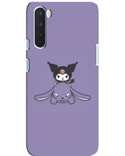 Чохол для OnePlus Nord з картинкою «Kuromi на ліловому фоні» Чохол для OnePlus Nord з картинкою «Kuromi на ліловому фоні»