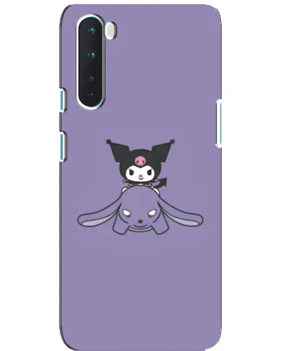 Чохол для OnePlus Nord з картинкою «Kuromi на ліловому фоні» Чохол для OnePlus Nord з картинкою «Kuromi на ліловому фоні»