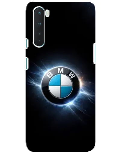 Чохол для OnePlus Nord з картинкою «BMW — неонове сяйво»