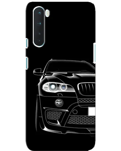 Чохол для OnePlus Nord з картинкою «Темний силует BMW»
