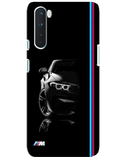 Чохол для OnePlus Nord з картинкою «Силует BMW в темряві»