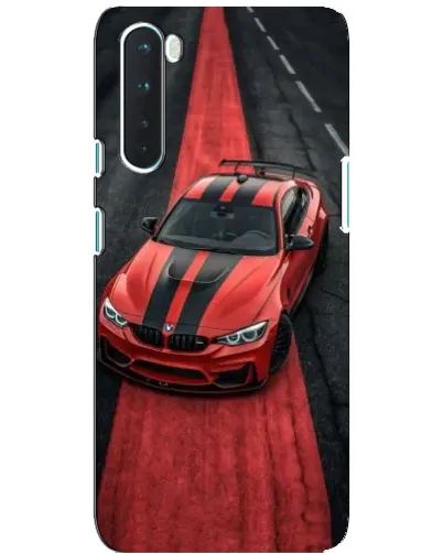 Чохол для OnePlus Nord з картинкою «BMW на червоній доріжці»
