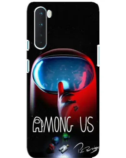 Чохол для OnePlus Nord з картинкою «Червоний імпостер — макро» Чохол для OnePlus Nord з картинкою «Червоний імпостер — макро»