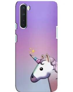 Чехол для OnePlus Nord с картинкой «Единорог градиент» Чехол для OnePlus Nord с картинкой «Единорог градиент»