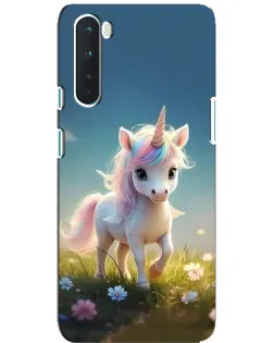 Чехол для OnePlus Nord с картинкой «Единорог на поляне» Чехол для OnePlus Nord с картинкой «Единорог на поляне»