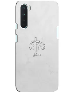 Чохол для OnePlus Nord з картинкою «Івана 3:16 Хрест» Чохол для OnePlus Nord з картинкою «Івана 3:16 Хрест»