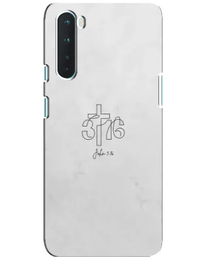 Чохол для OnePlus Nord з картинкою «Івана 3:16 Хрест»