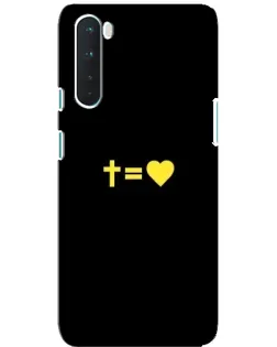 Чохол для OnePlus Nord з картинкою «Серце та Хрест»
