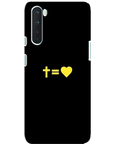 Чохол для OnePlus Nord з картинкою «Серце та Хрест»
