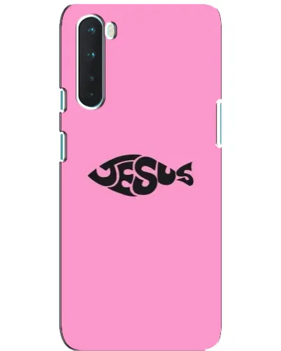 Чохол для OnePlus Nord з картинкою «Рожевий символ Jesus»