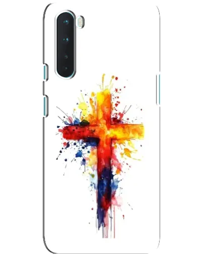 Чохол для OnePlus Nord з картинкою «Акварельний хрест»
