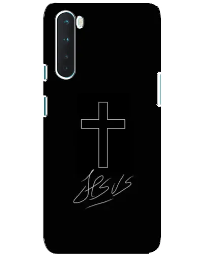 Чехол для OnePlus Nord с картинкой «Графический крест Jesus» Чехол для OnePlus Nord с картинкой «Графический крест Jesus»