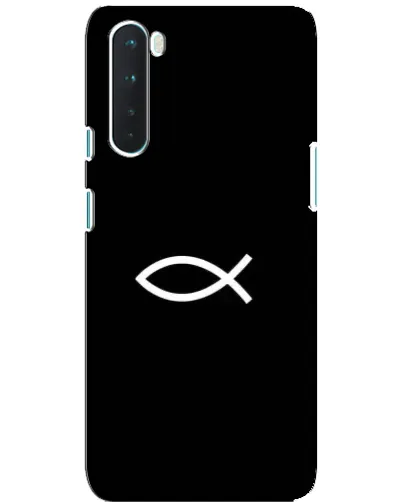 Чехол для OnePlus Nord с картинкой «Символ рыбы Jesus» Чехол для OnePlus Nord с картинкой «Символ рыбы Jesus»